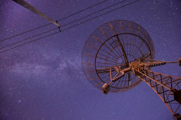 istock Radio telescopes and the Milky Way at night 1055373344