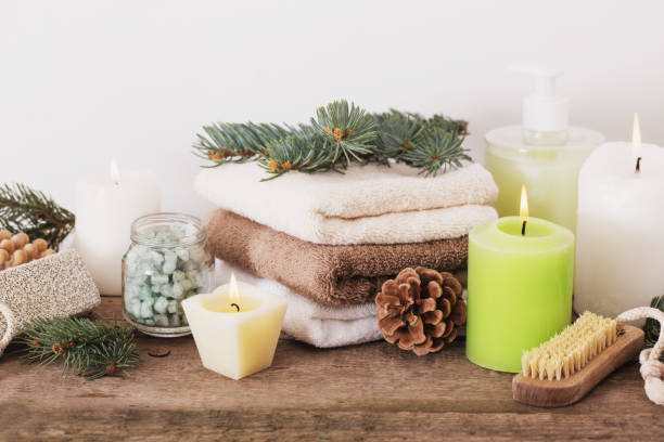 istock spa treatments on wooden background 1055379910