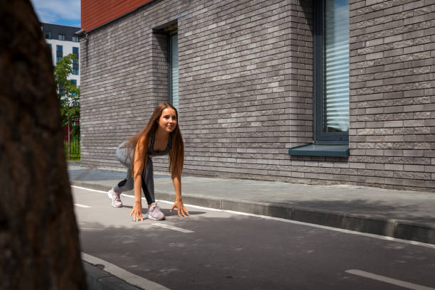 istock Young woman gymnast 1055407530