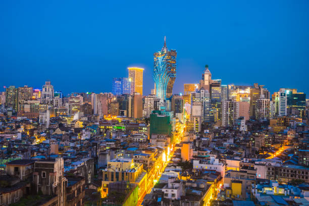 istock Illuminated Buildings In City 1055415960