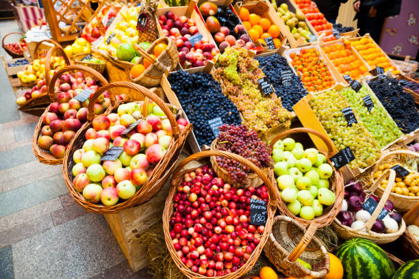 istock Fresh fruit at public market 1055415970