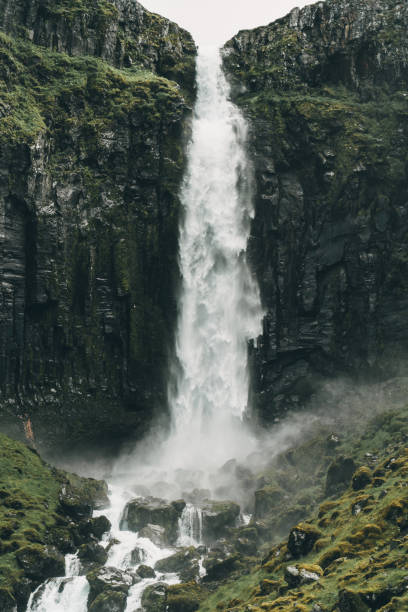 istock Scenic view of waterfall in Iceland 1055427374
