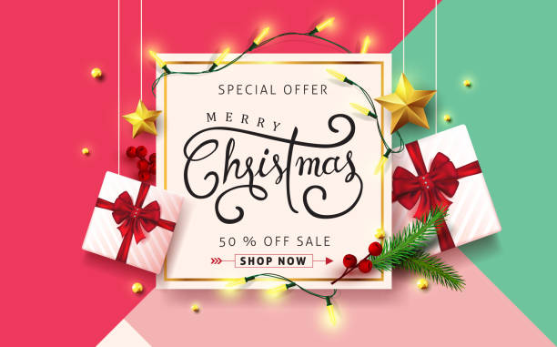 Vector merry Christmas and happy New Year background design .Calligraphic Christmas lettering.Winter vector illustration template. Vector merry Christmas and happy New Year background design .Calligraphic Christmas lettering.Winter vector illustration template. playing tag stock illustrations