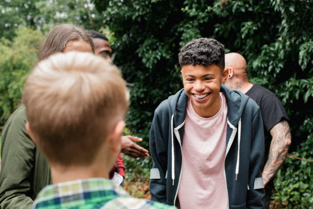 istock Talking to Friends on a School Trip 1055442576