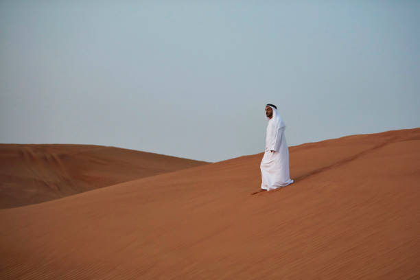 istock Walking in the desert in the morning 1055446178