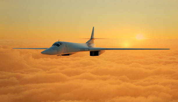 istock The jet plane on a background of the sky. 3d render 1055450966