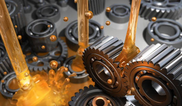 Lubricant and Gears Lubricant and Gears - 3D Rendering lubrication stock pictures, royalty-free photos & images