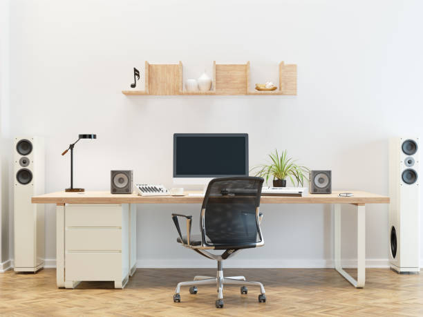 istock Place Of Work Of Musician 1055453830