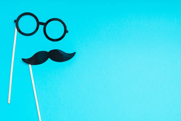 istock Paper moustaches for men fathers dad concept 1055464808