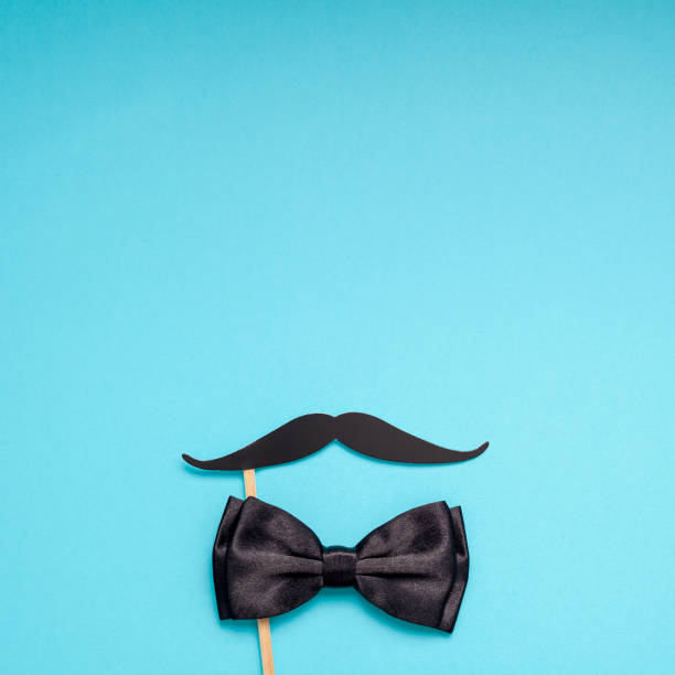 istock Paper moustaches for men fathers dad concept 1055465098
