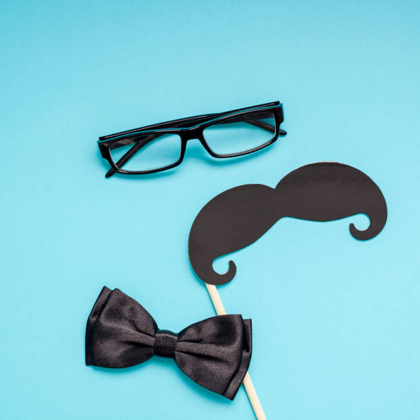 istock Paper moustaches for men fathers dad concept 1055465206