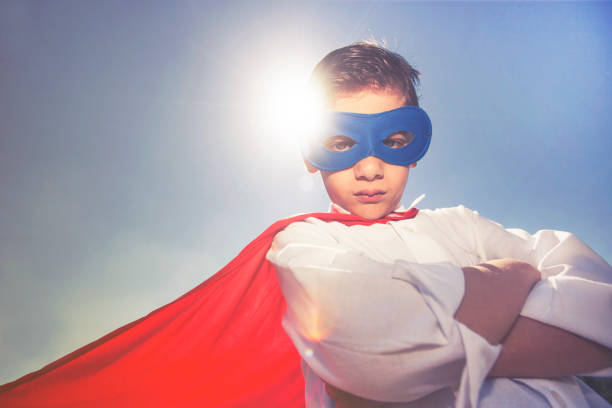 istock Superhero kid. Success concept 1055465222