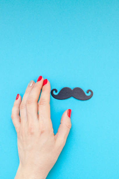 istock Paper moustaches for men fathers dad concept 1055465430