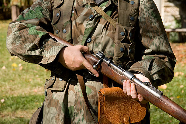 istock WW2 German Soldier with Mauser Rifle 105546919