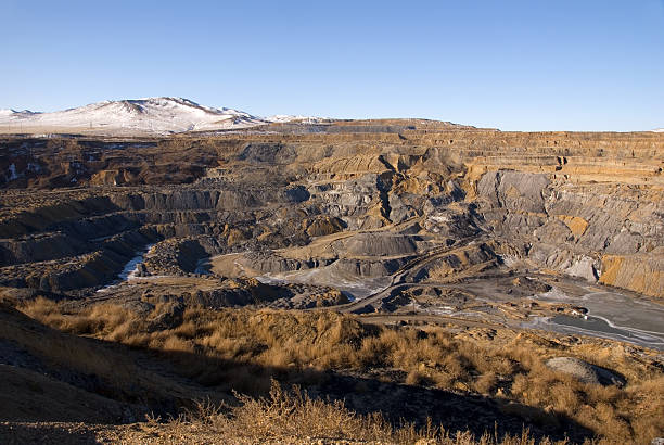 istock Landscape at derelict coal quarry 105547406