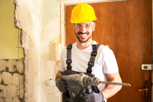 istock Smiling after a masonry job well done 1055474986
