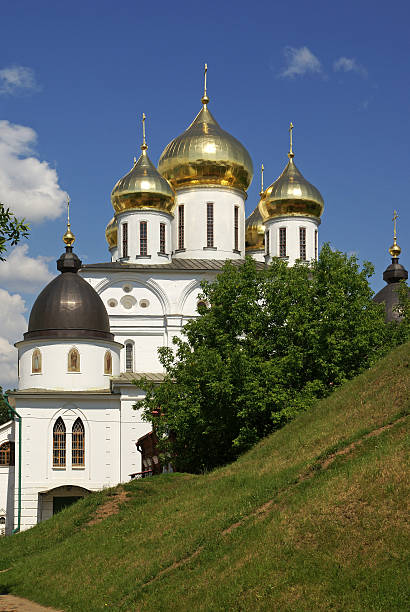 ancient cathedral in Russia stock photo