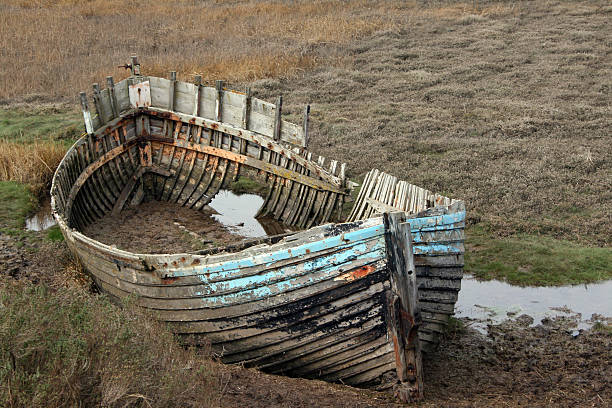 Decaying Boat stock photo