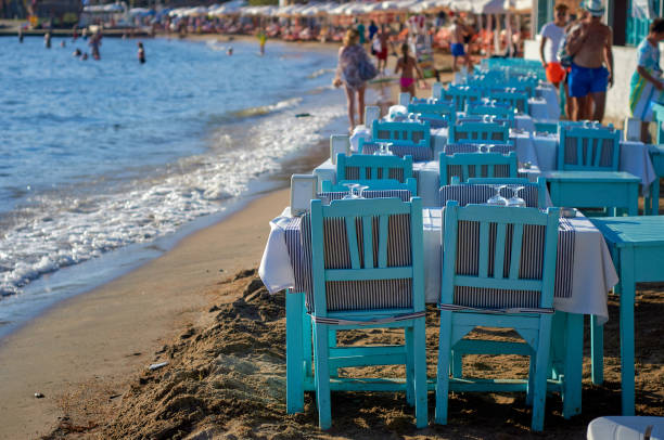 istock Cafe near the seashore 1055488884