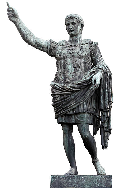 아우구스투스 - julius caesar augustus caesar statue rome 뉴스 사진 이미지