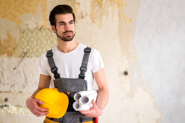 istock Thinking of making plans in order to match with the project documentation 1055496082