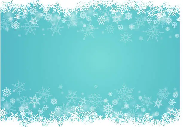 Vector illustration of Snowflakes background