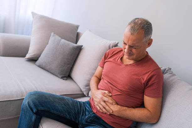 istock Dehydration commonly has a role in stomach and abdominal pains 1055496948