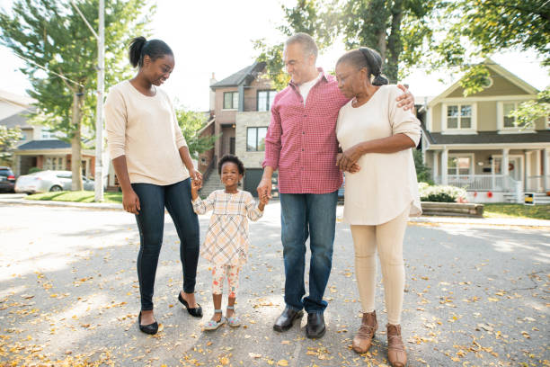 istock Three generation family walking together 1055505552