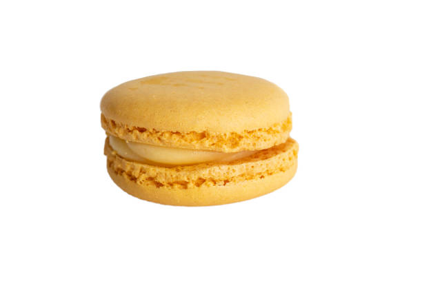 istock Tasty macaroon isolated on white background 1055509432