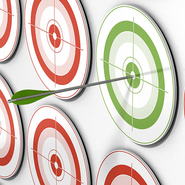 istock Targeted - arrow and targets symbol of success 105551383