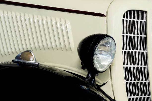 istock headlight retro car close up 1055513856