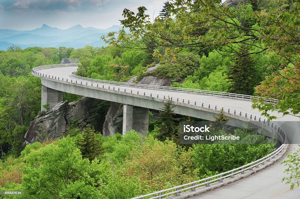 Linn Cove Viaduct  Blue Ridge Parkway Stock Photo