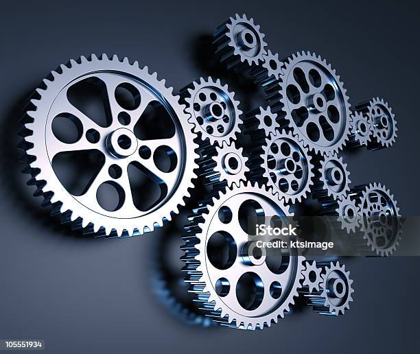Gears Machine Stock Photo - Download Image Now - Color Image, Equipment, Gear - Mechanism
