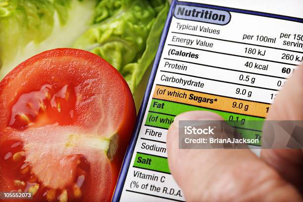 Nutritional Label Stock Photo - Download Image Now - Nutrition Label, Reading, Food