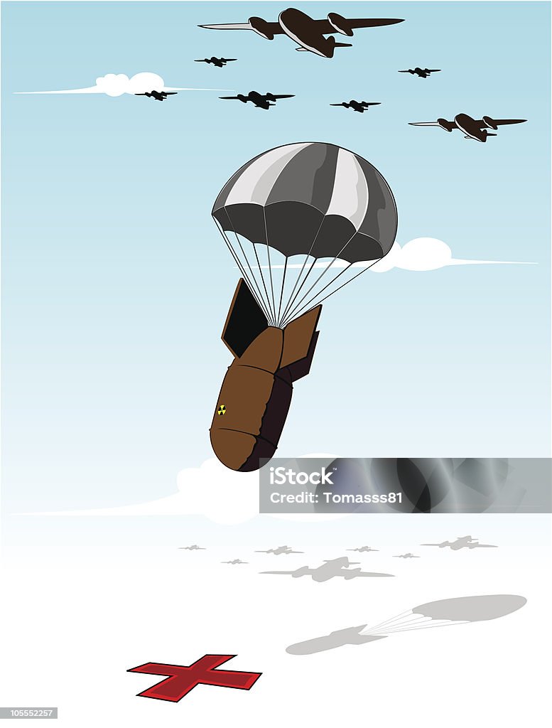 Fallenden Bombe Illustrationen - Lizenzfrei Bombe Vektorgrafik