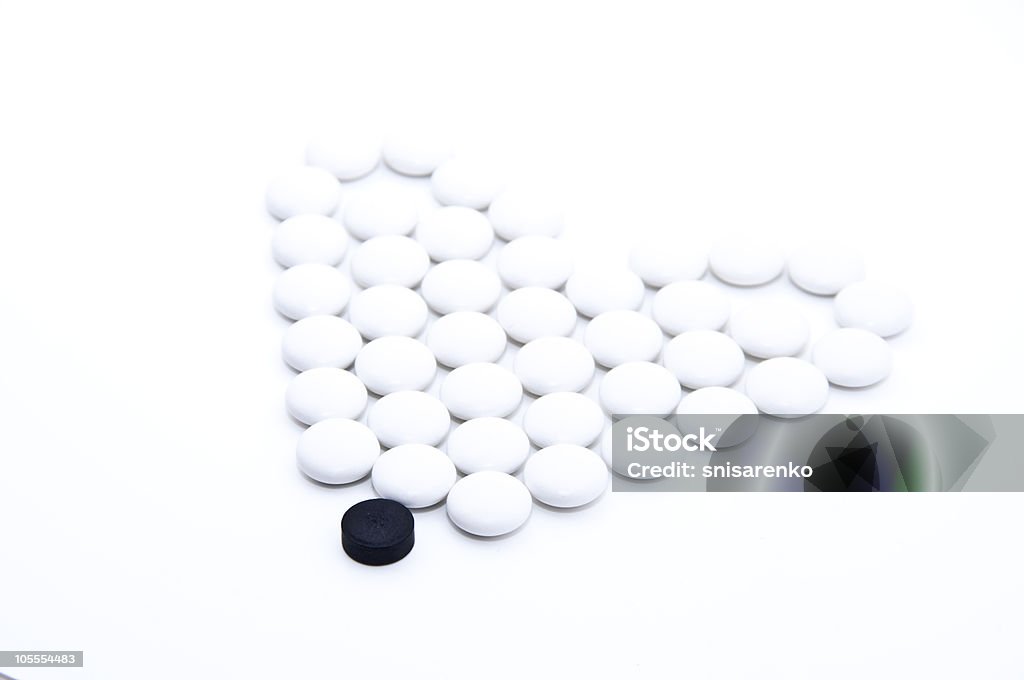 Tabletten in form von Herzen - Lizenzfrei Abstrakt Stock-Foto