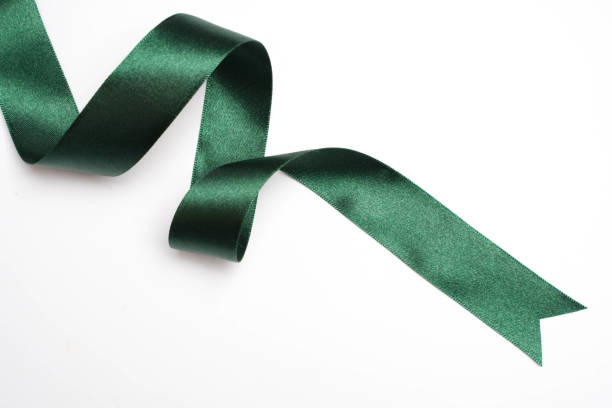 istock green ribbon border isolated on white background 1055555896