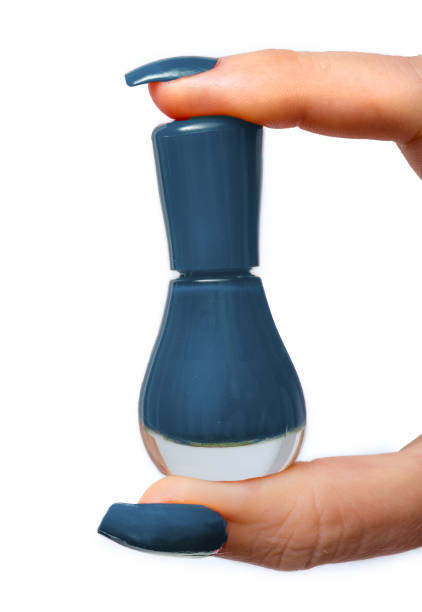 istock Petrol colored nailpolish 1055567584