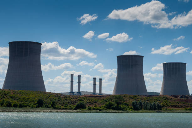istock Thermal Power Plant Chimneys 1055570196