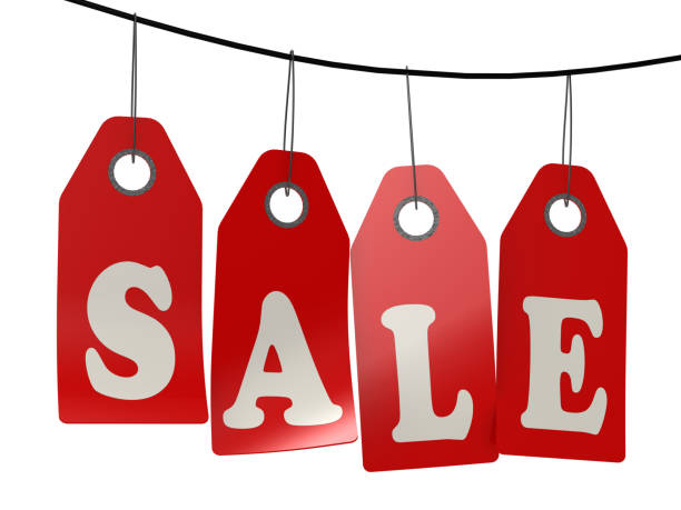 istock Sale label hanging from top 1055570928