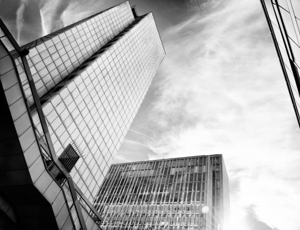 istock Skyscrapers from below in Stockholm Downtown, Sweden. 1055573278