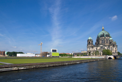 Berlins Dom, river Spree and the Schlossplatz