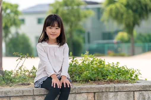 Portrait of a young girl. Okayama, Japan.