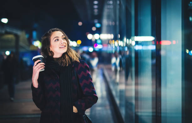 istock Girl Downtown at Night 1055580192