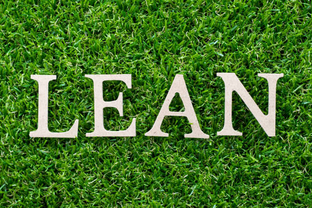 istock Wood letter in word lean on artificial green grass background 1055580648