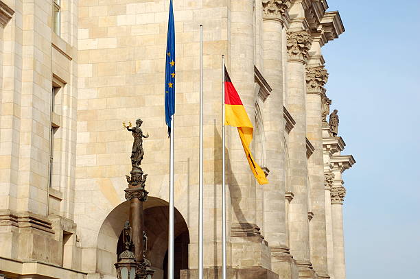 istock European Union and Germany Flags 105558333