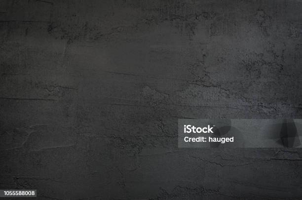 Dark Gray And Black Texture Concrete Background Stock Photo - Download Image Now - Textured, Textured Effect, Backgrounds