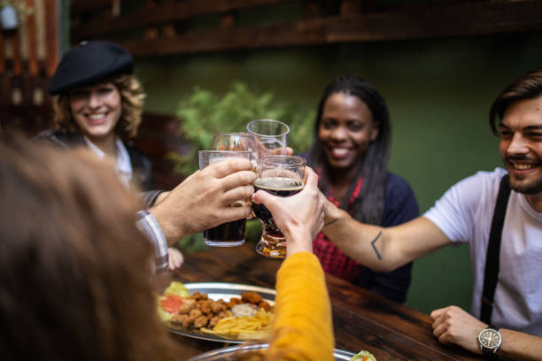 istock Cheerful Drunken Toast at Pub 1055590828