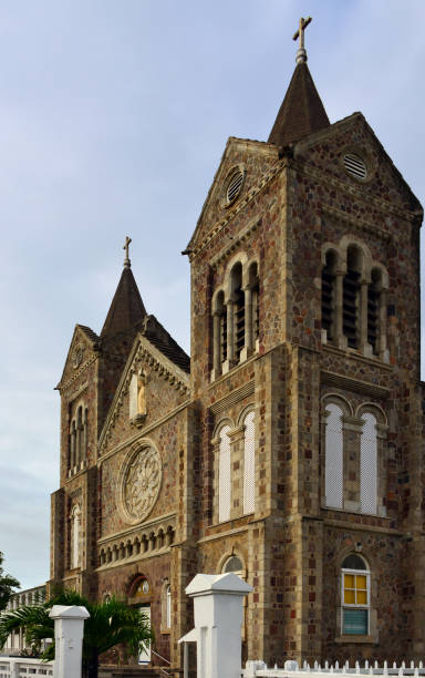 istock Basseterre - Co-Cathedral of Immaculate Conception, Saint Kitts island, Saint Kitts and Nevis 1055593072