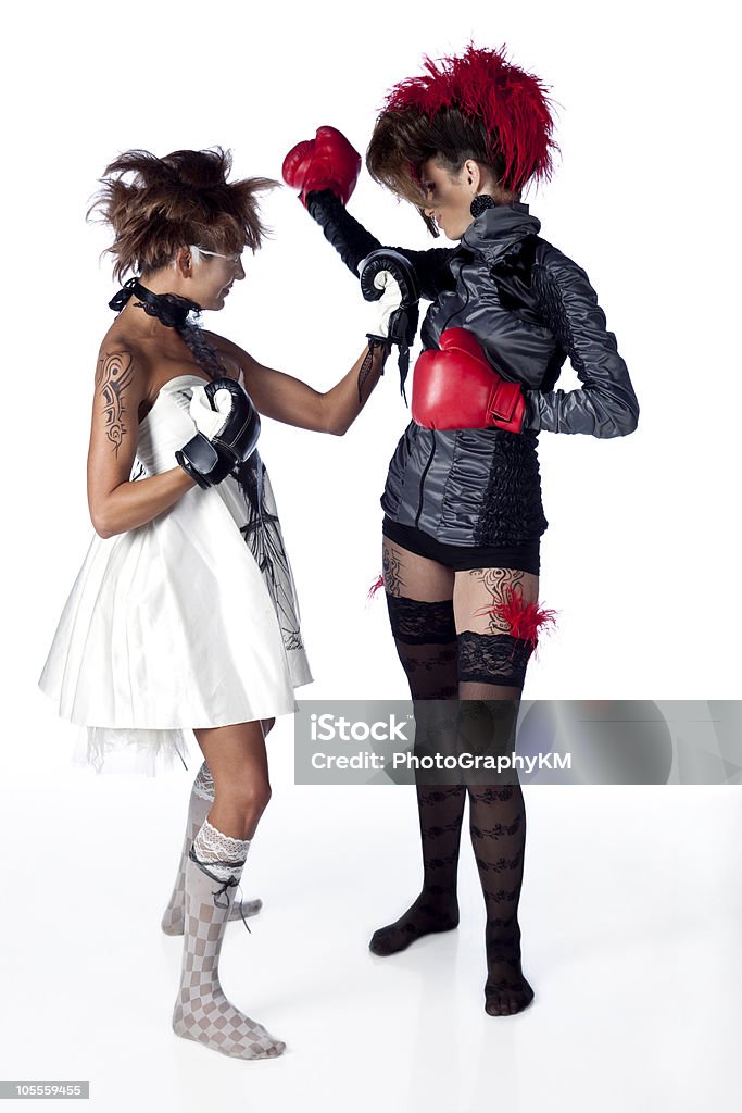 Beautiful Boxing Girls  Adult Stock Photo